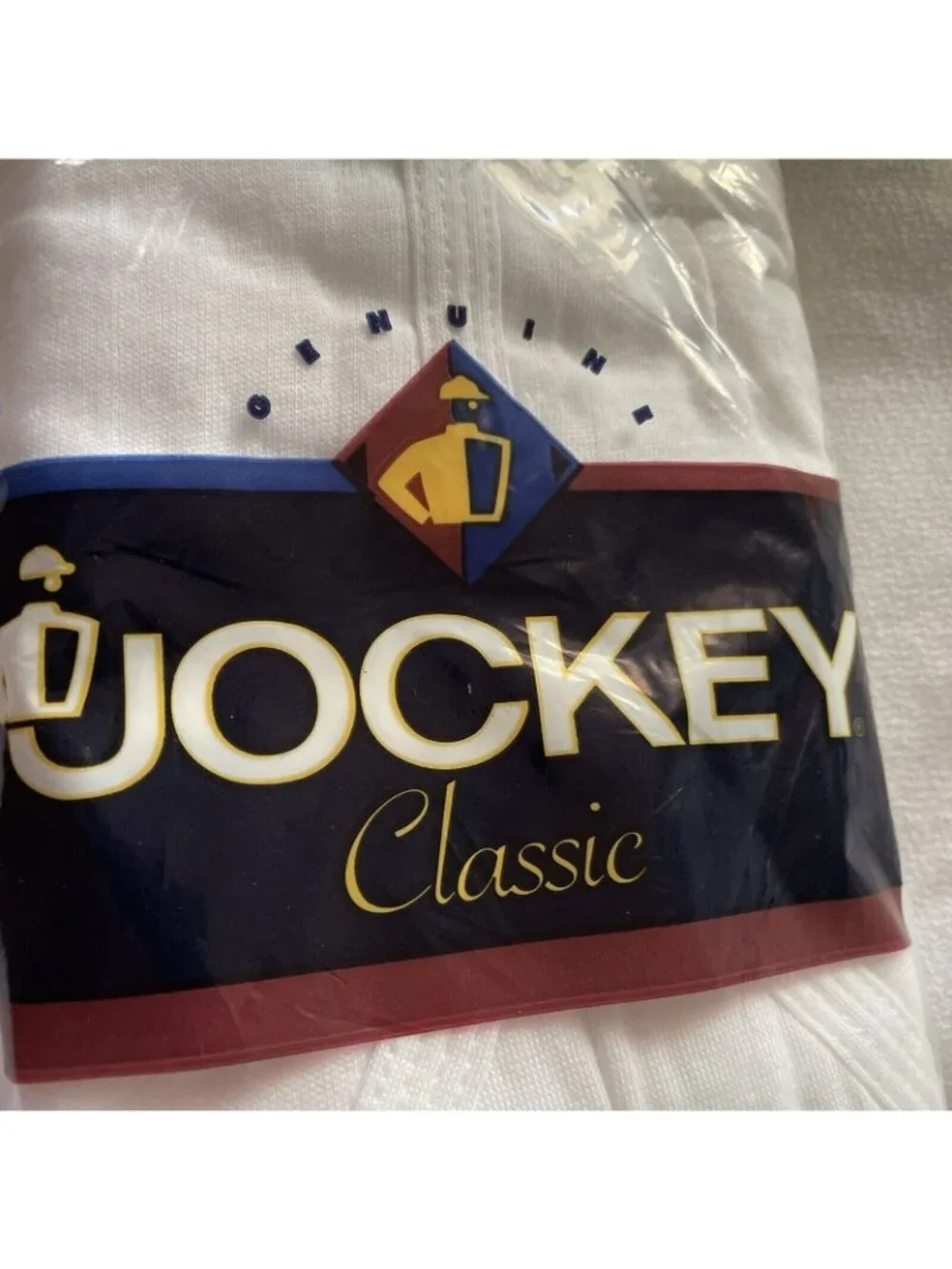 1997 Jockey Classic 3-Pack White Briefs Size 38 100% Cotton Y-Front Mens